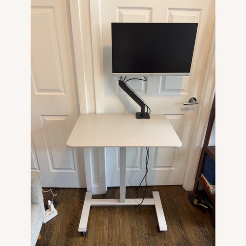 Used Light Gray Desk for sale on AptDeco