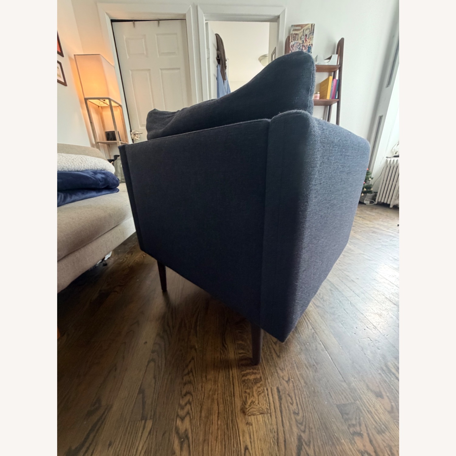 West Elm Auburn Blue Accent Chair - image-2