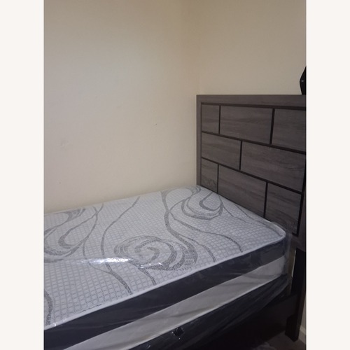 Used Light Gray Twin Bed for sale on AptDeco