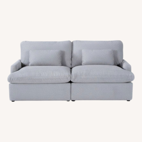 Used Living Spaces Dark Gray Fabric 2 Piece Sectional for sale on AptDeco