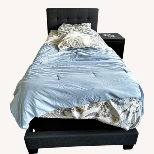 Used Vintage/Antique Black Full Bed for sale on AptDeco