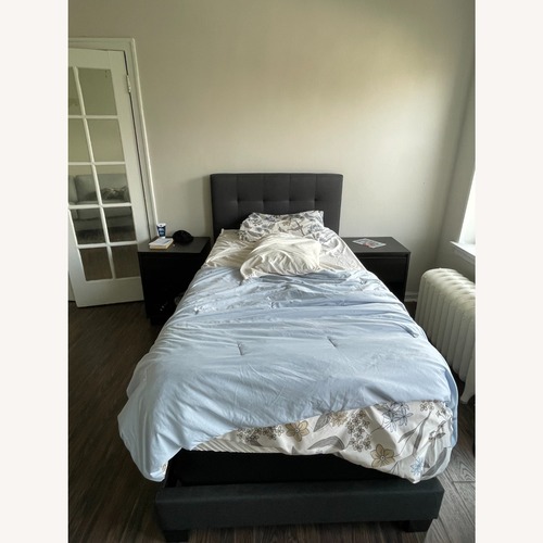 Used Vintage/Antique Black Full Bed for sale on AptDeco