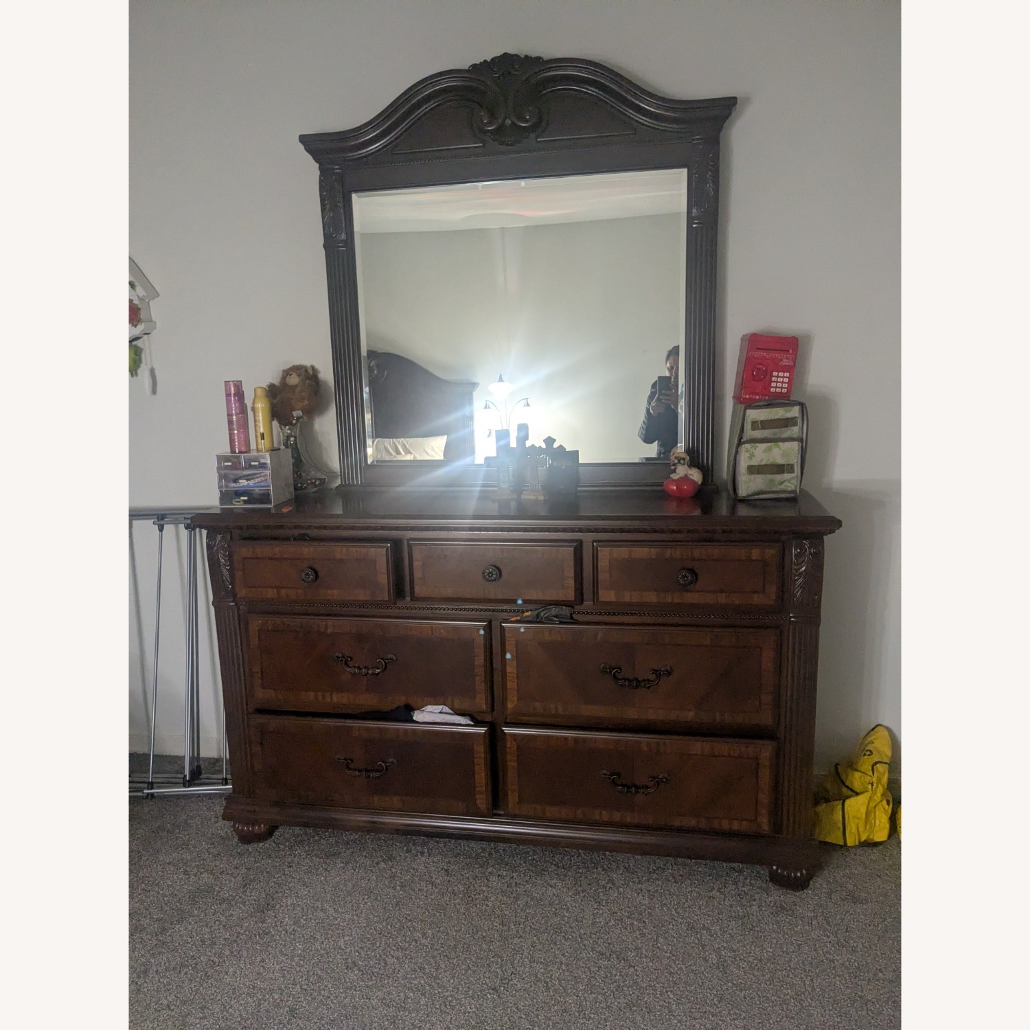 Raymour & Flanigan Dark Brown Dresser - image-1