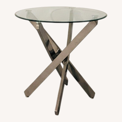 Used Raymour & Flanigan Silver Side Tables for sale on AptDeco