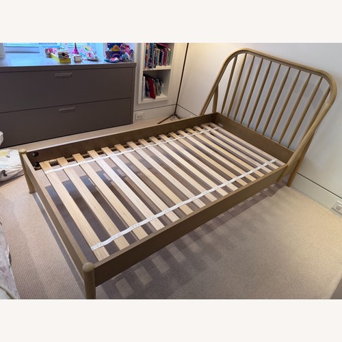Used Crate & Kids Bodie Natural Wood Twin Bed for sale on AptDeco