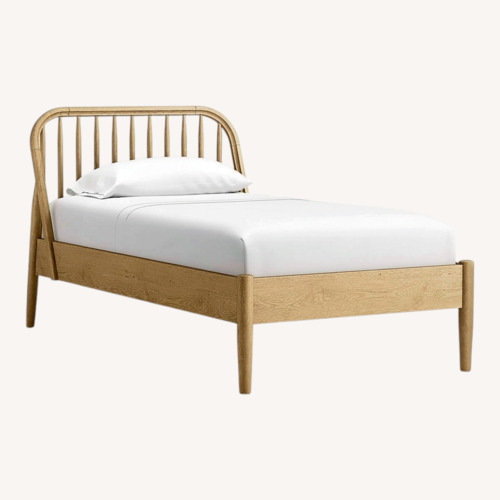 Used Crate & Kids Bodie Natural Wood Twin Bed for sale on AptDeco