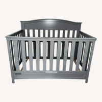 Amazon Dark Gray Wood Crib