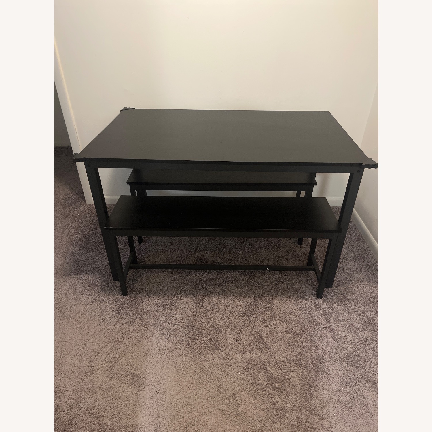 Black 3 Piece Dining Room Set  - image-1