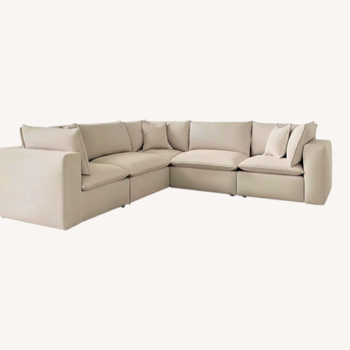 Used Cali Natural Performance Fabric Modular Sectional for sale on AptDeco