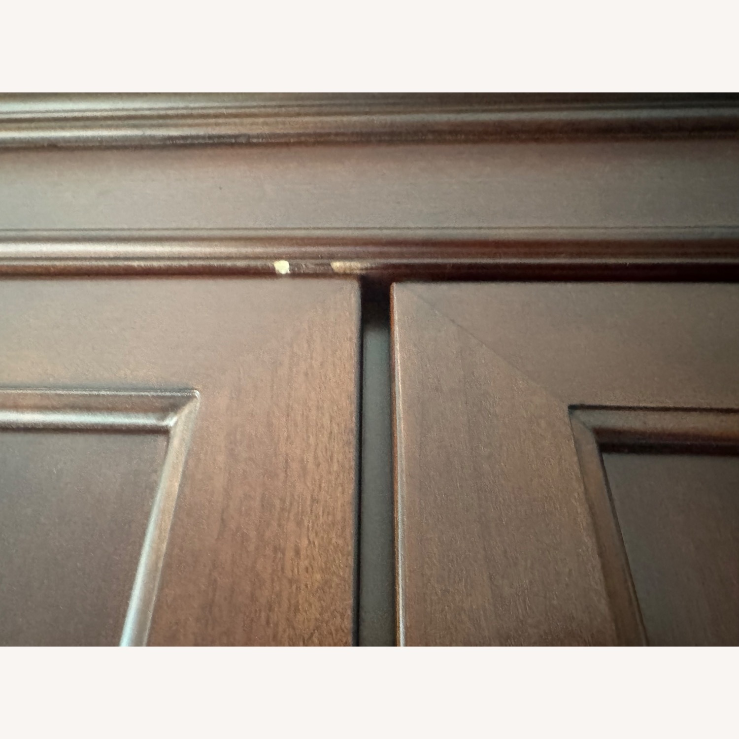 Dark Brown Wood Armoire - image-2