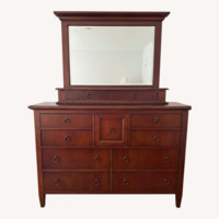 Dark Brown Wood Dresser