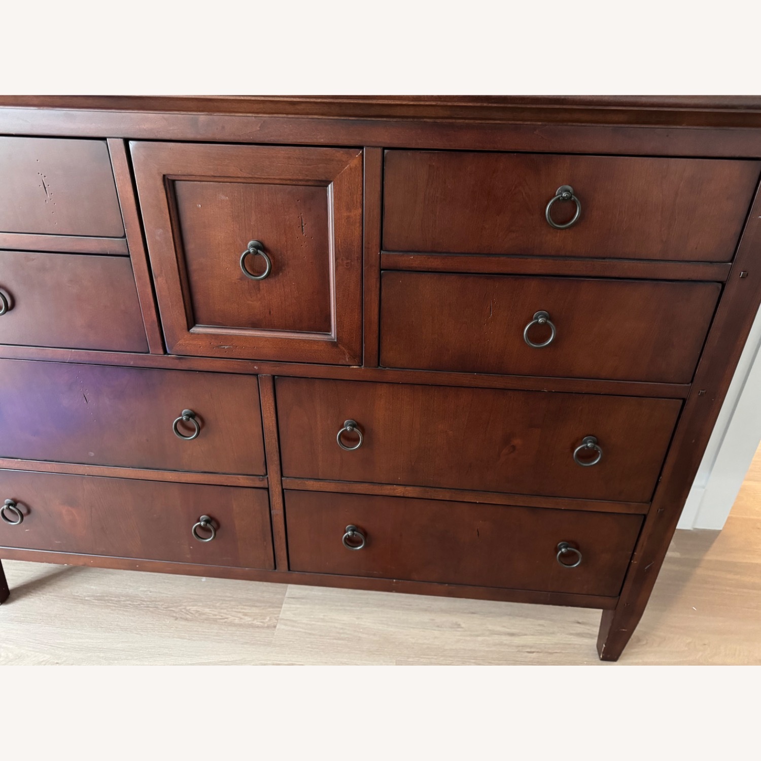 Dark Brown Wood Dresser - image-3