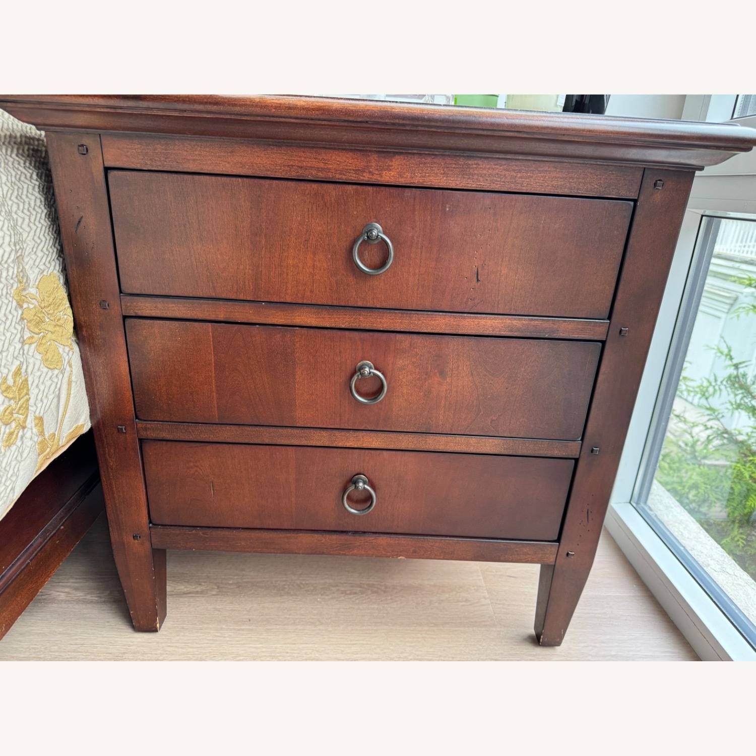 Dark Brown Wood Dresser - image-2