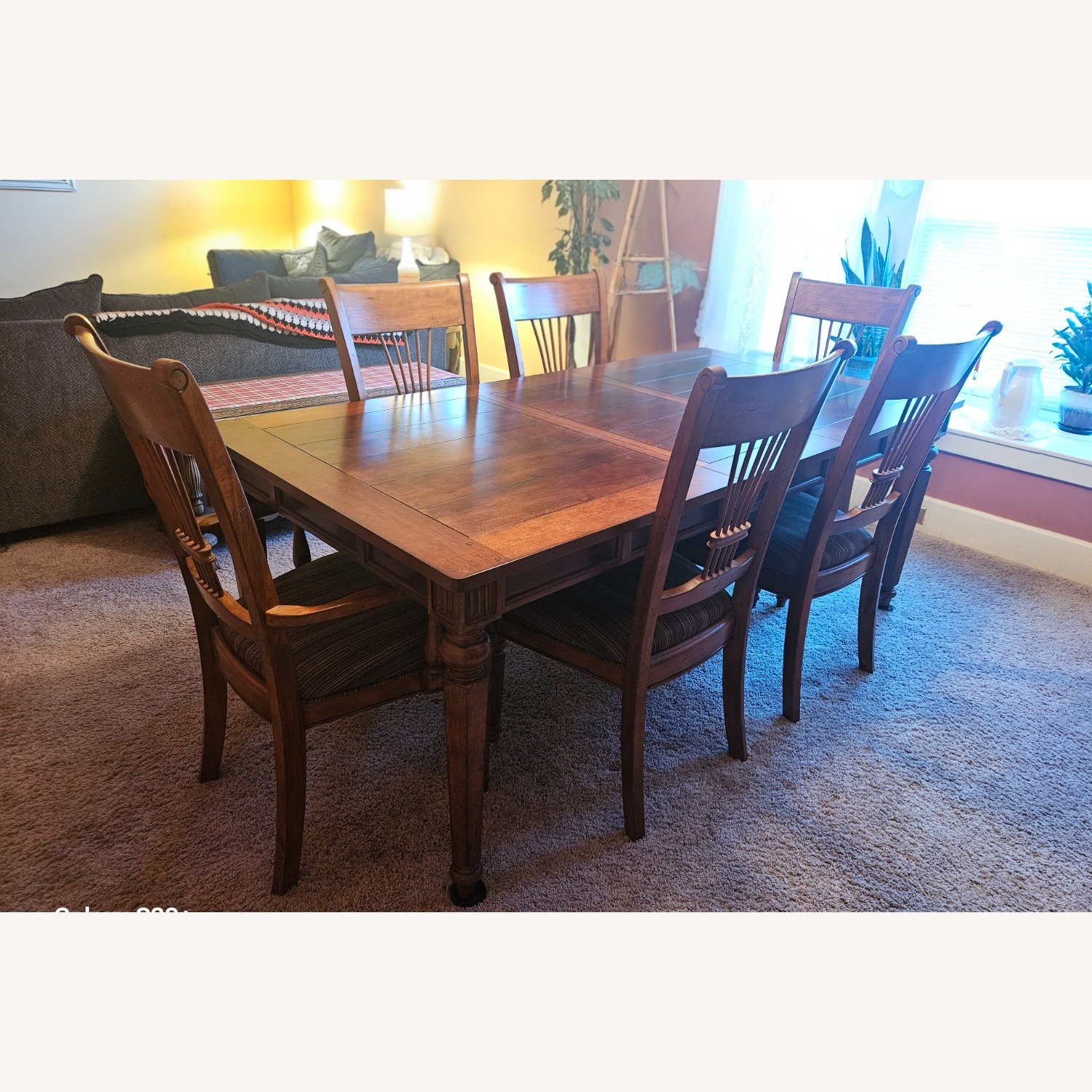 Raymour & Flanigan Dark Brown Wood Dining Sets - image-1