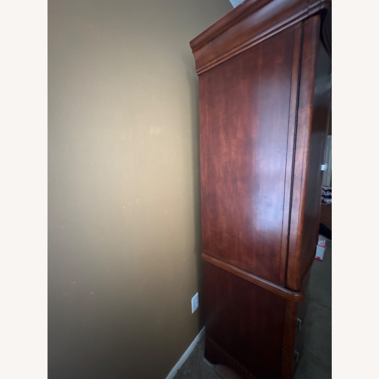 Traditional Wood Armoire - image-9