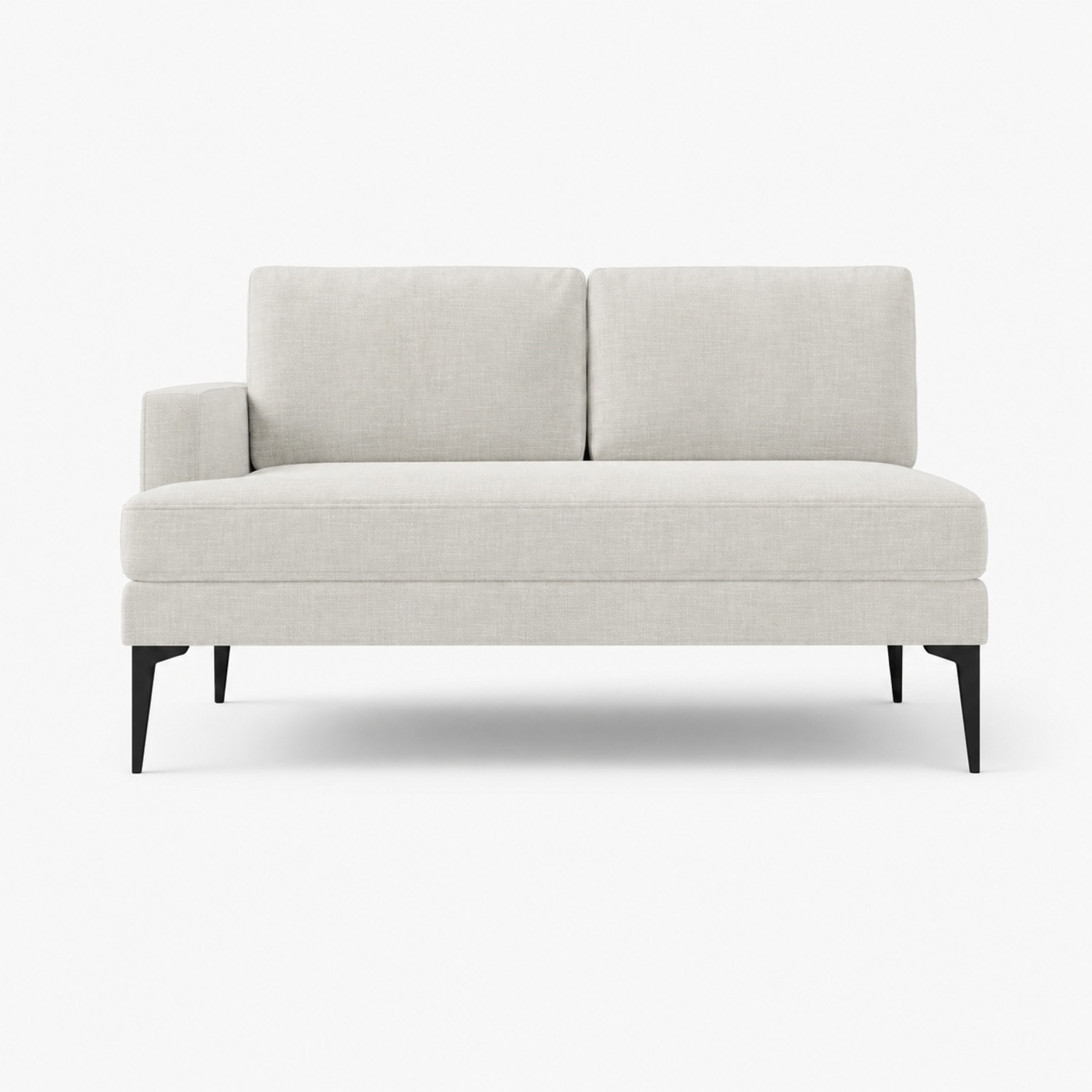 West Elm Andes Light Gray Fabric 3+ Seater Sofa - image-4