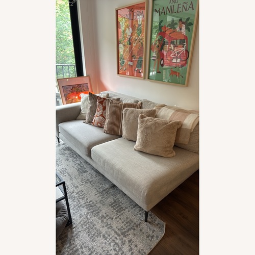 Used West Elm Andes Light Gray Fabric 3+ Seater Sofa for sale on AptDeco