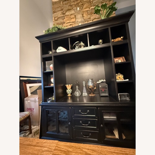 Used Stanley Furniture Black Wall Unit for sale on AptDeco
