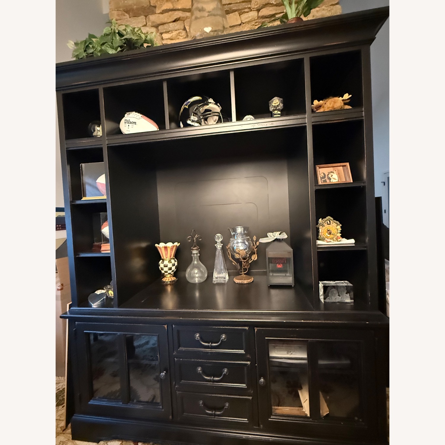Stanley Furniture Black Wall Unit - image-2