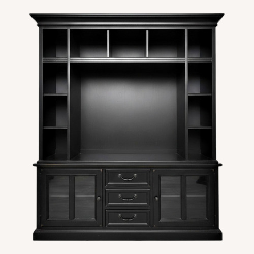 Used Stanley Furniture Black Wall Unit for sale on AptDeco