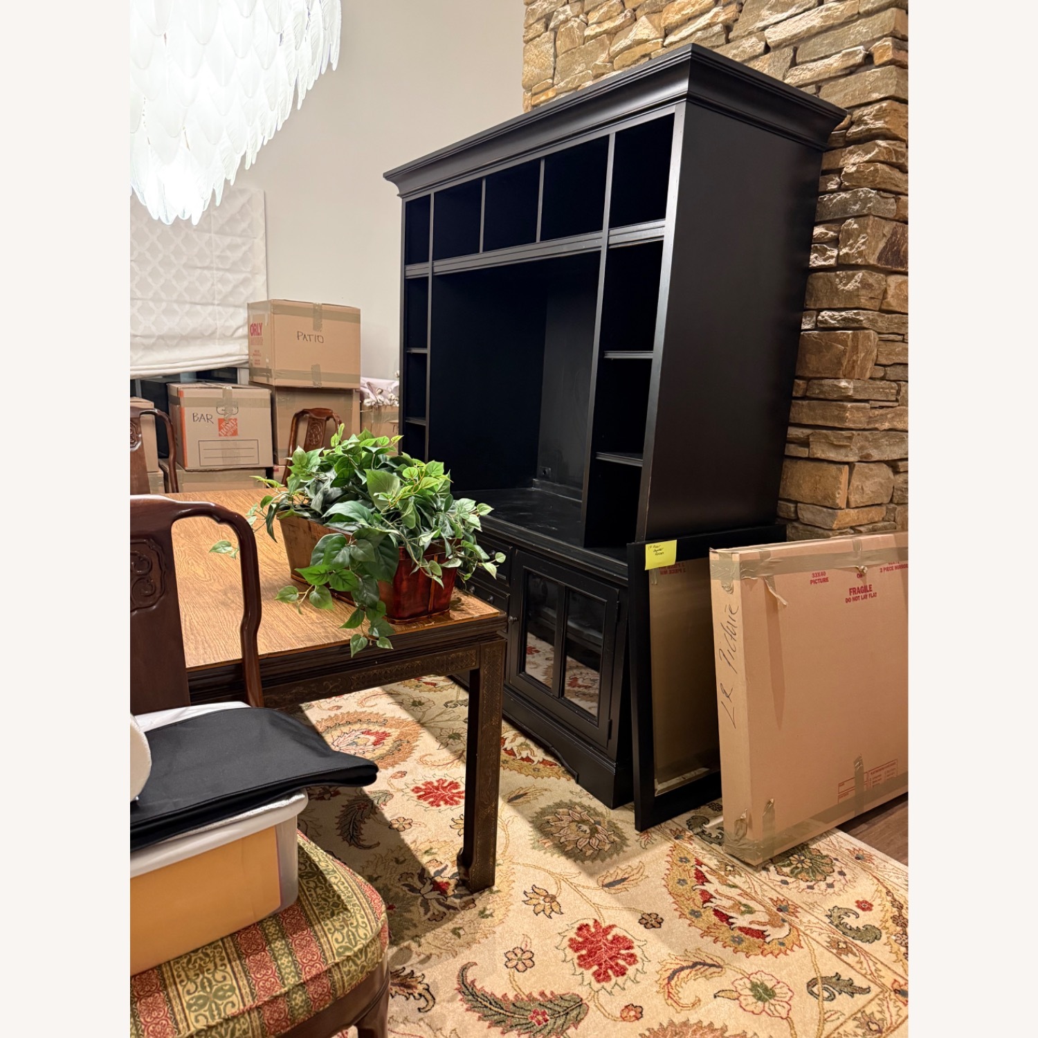 Stanley Furniture Black Wall Unit - image-5