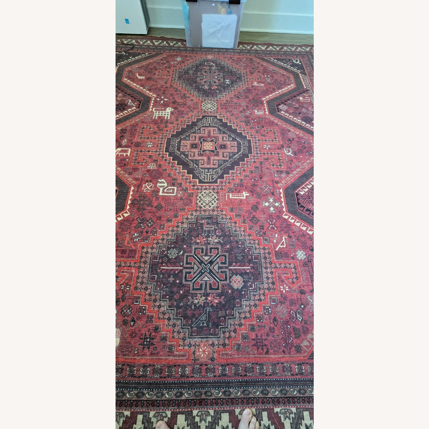 Ruggable Red Glass Area Rug 8' x 10' - image-1