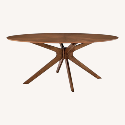 Used Modway Dark Brown Wood Dining Set for sale on AptDeco