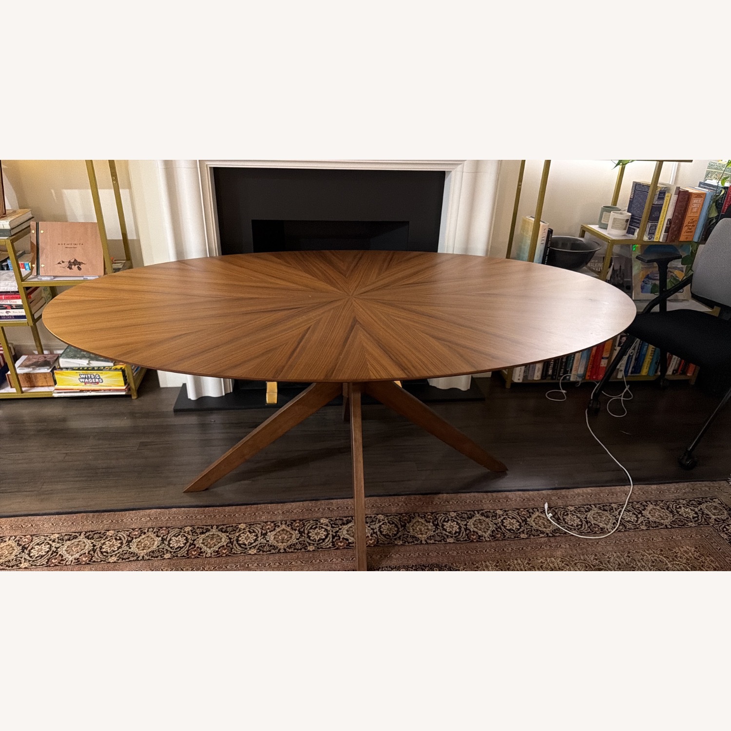 Modway Dark Brown Wood Dining Set - image-1