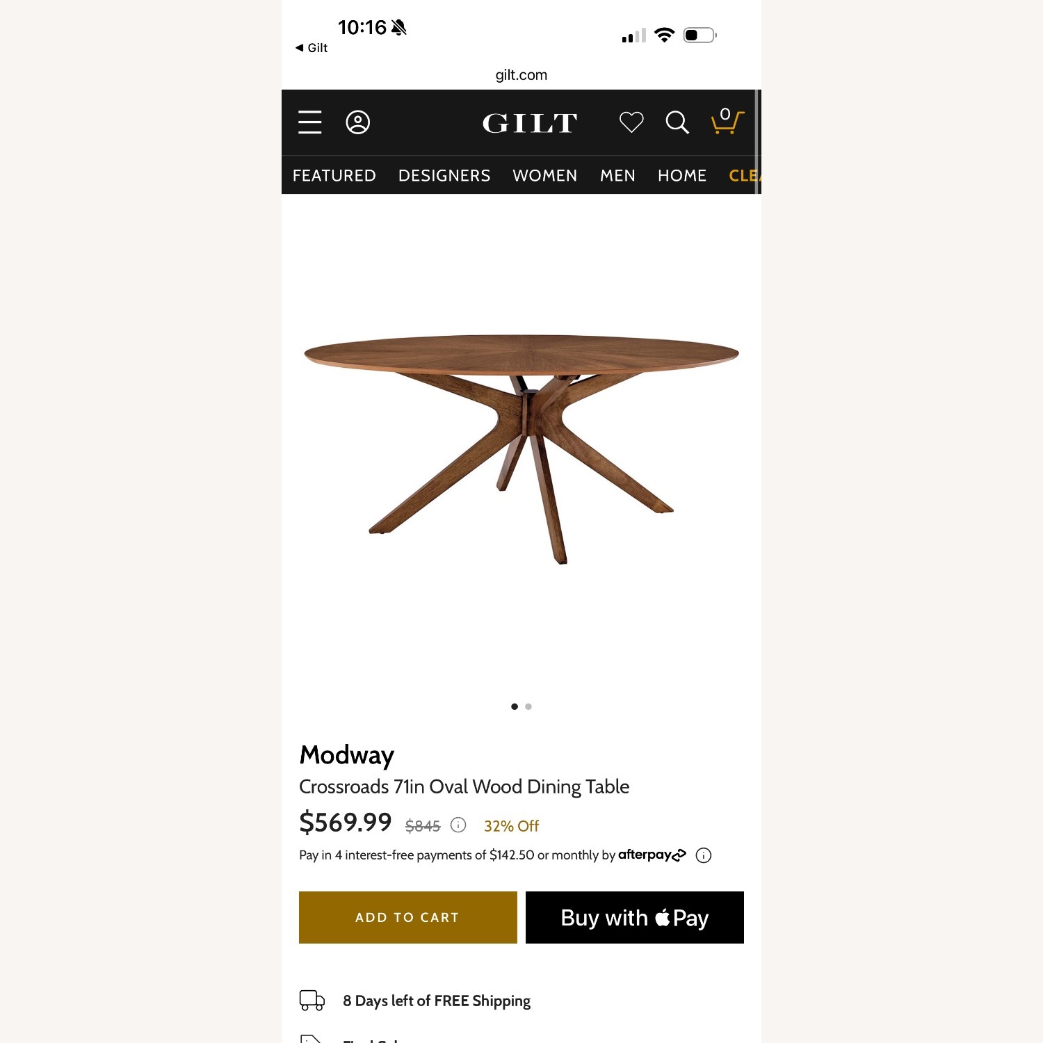Modway Dark Brown Wood Dining Set - image-3