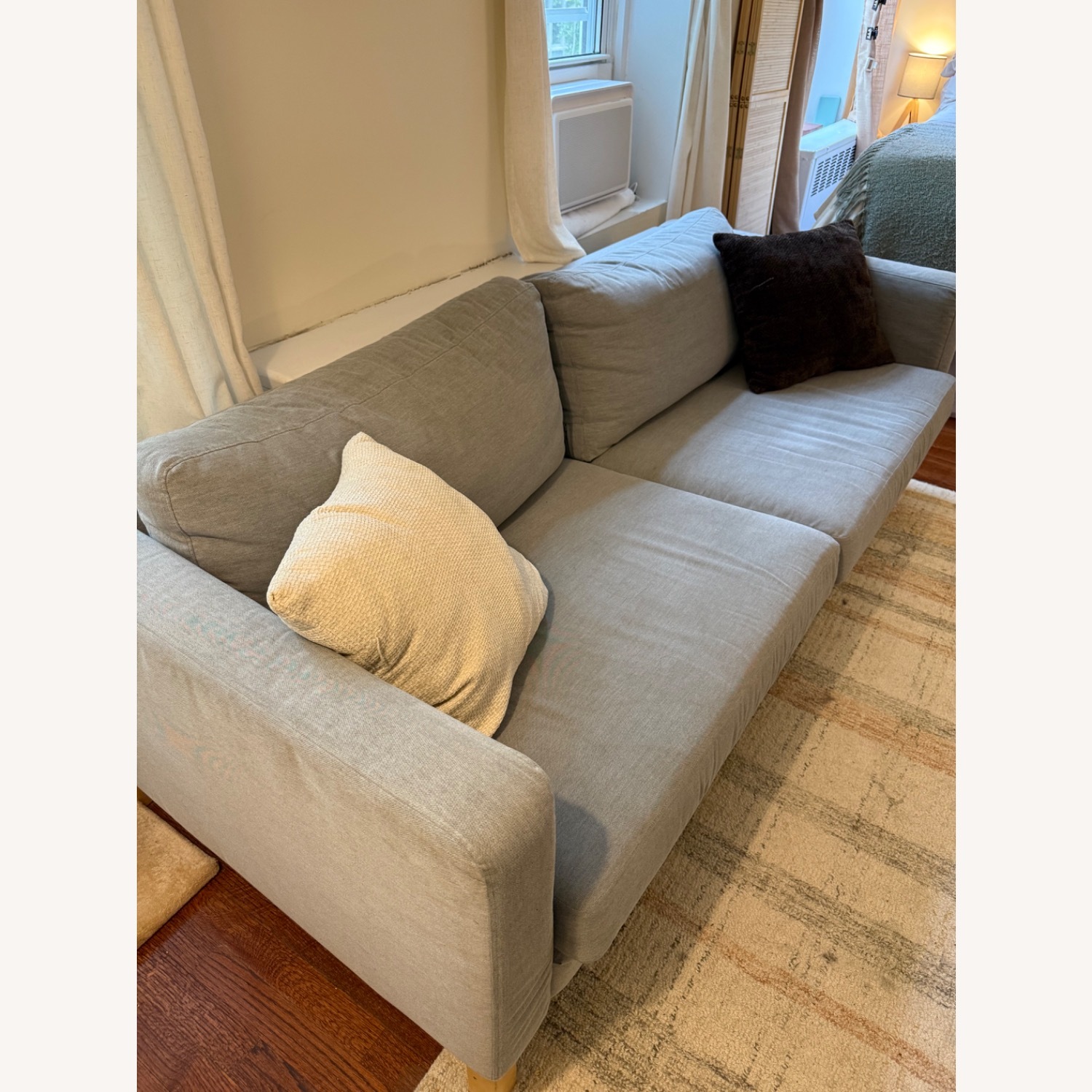 IKEA SALTSJÖBADEN Light Gray Fabric 3+ Seater Sofa - image-3