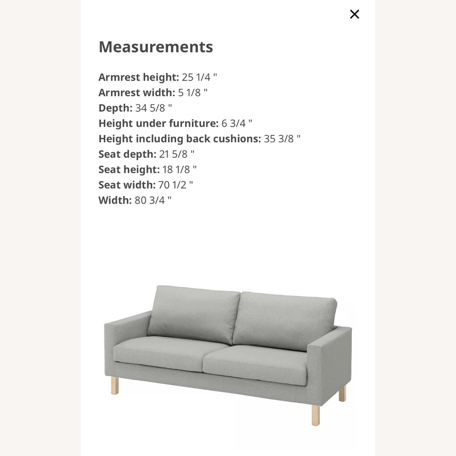 IKEA SALTSJÖBADEN Light Gray Fabric 3+ Seater Sofa - image-6