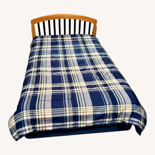 Used Contemporary Wood Twin Bed with Trundle for sale on AptDeco