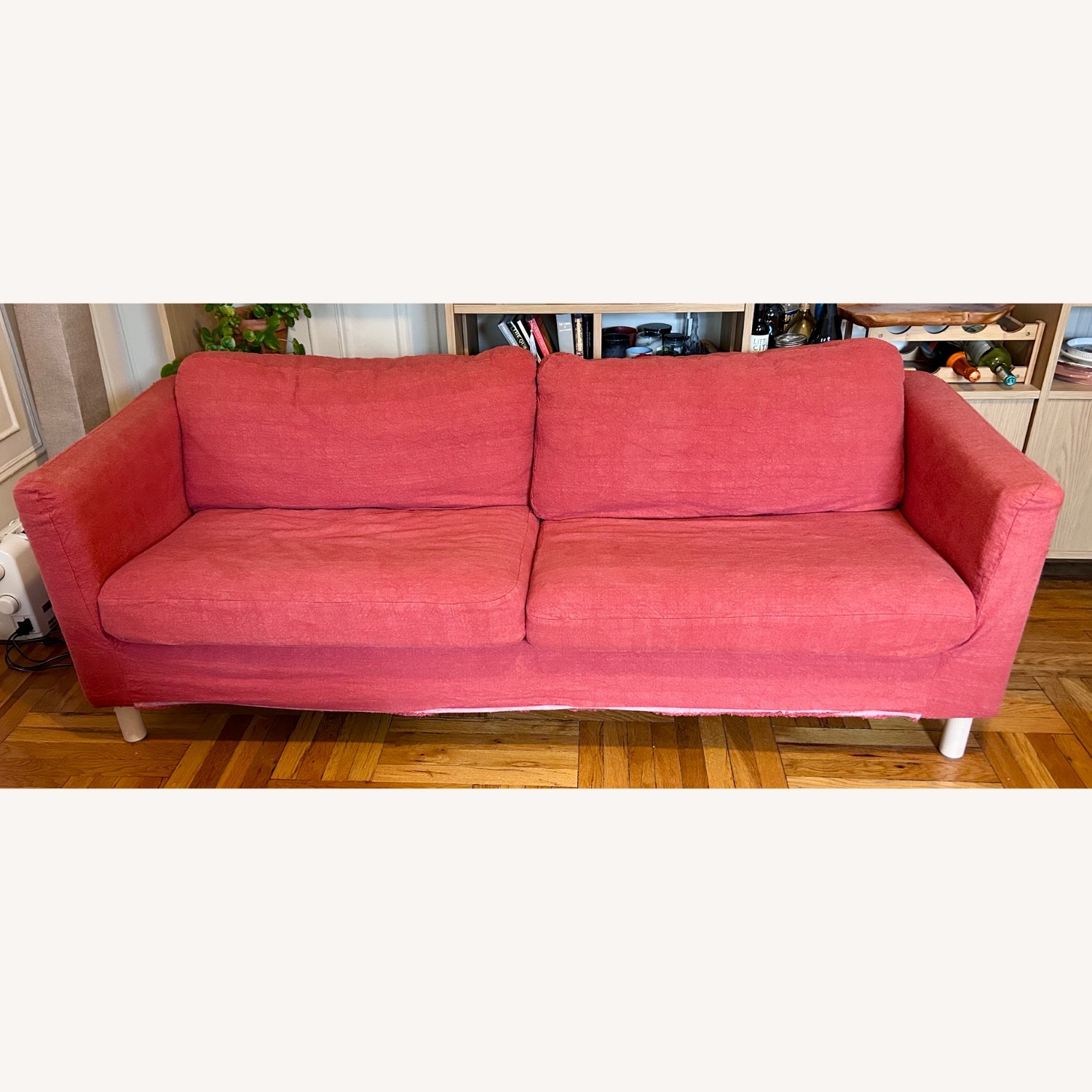 IKEA Parup Red Cotton 2 Seater Sofa - image-1