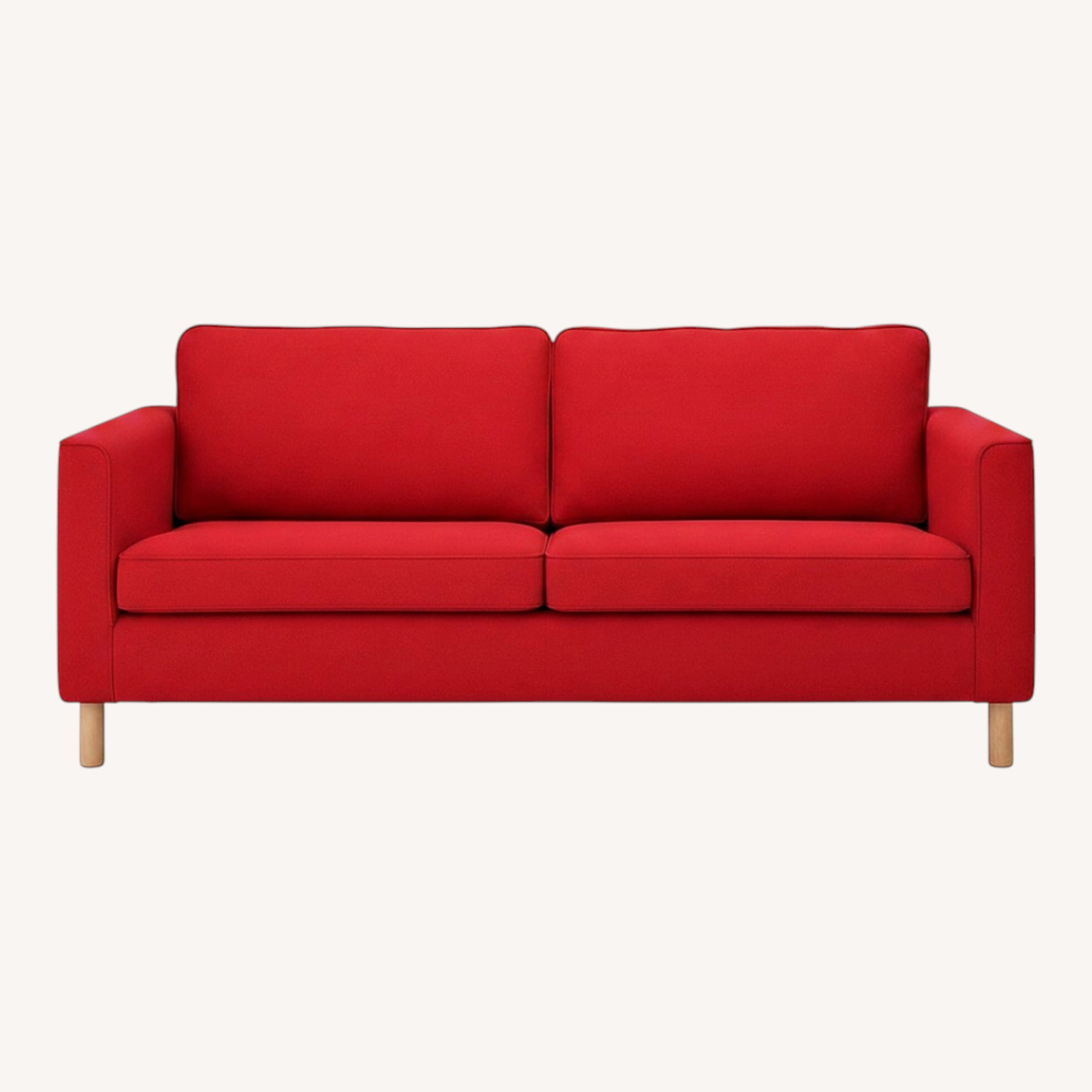IKEA Parup Red Cotton 2 Seater Sofa - image-0
