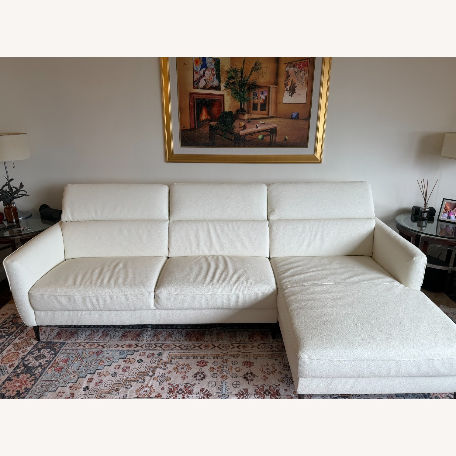 Modani Luca Right Facing Sectional Light White - image-1