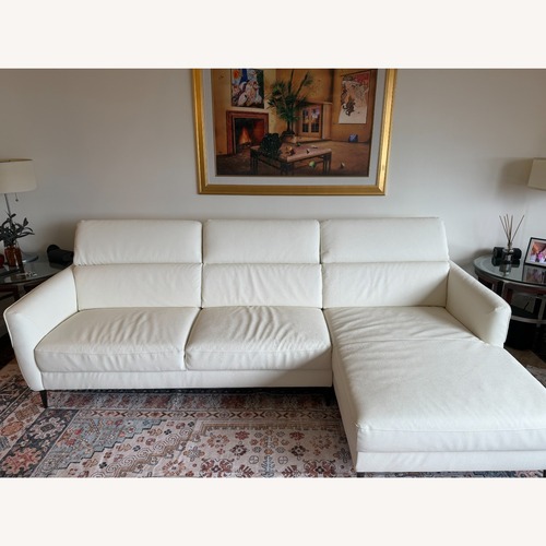 Used Modani Luca Right Facing Sectional Light White for sale on AptDeco