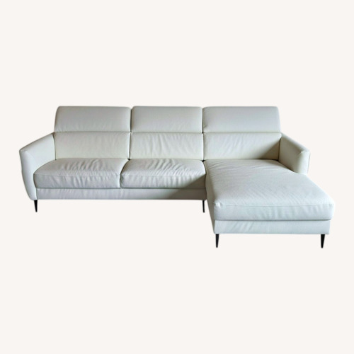 Used Modani Luca Right Facing Sectional Light White for sale on AptDeco