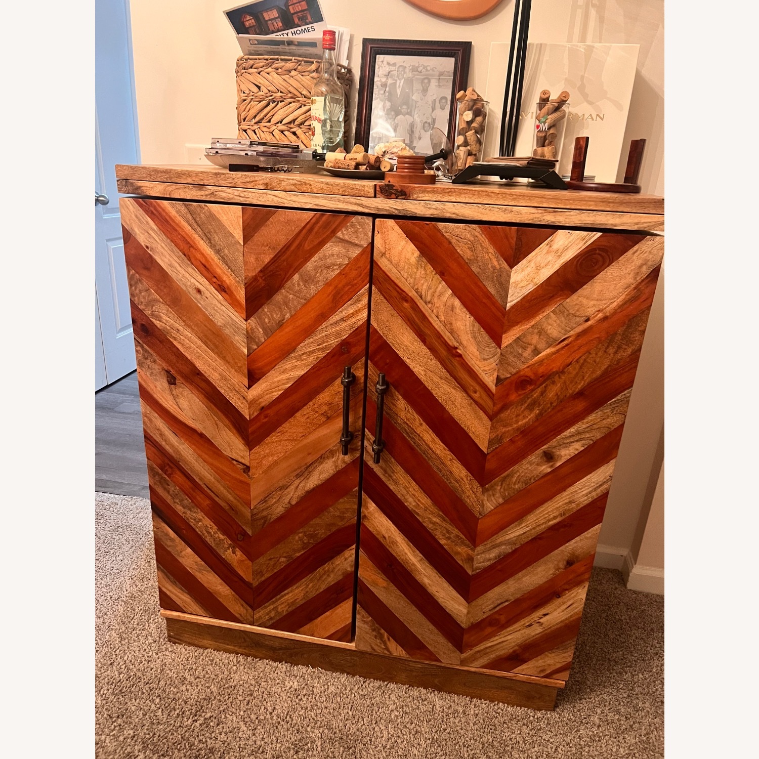 Wood Bar Cart - image-1