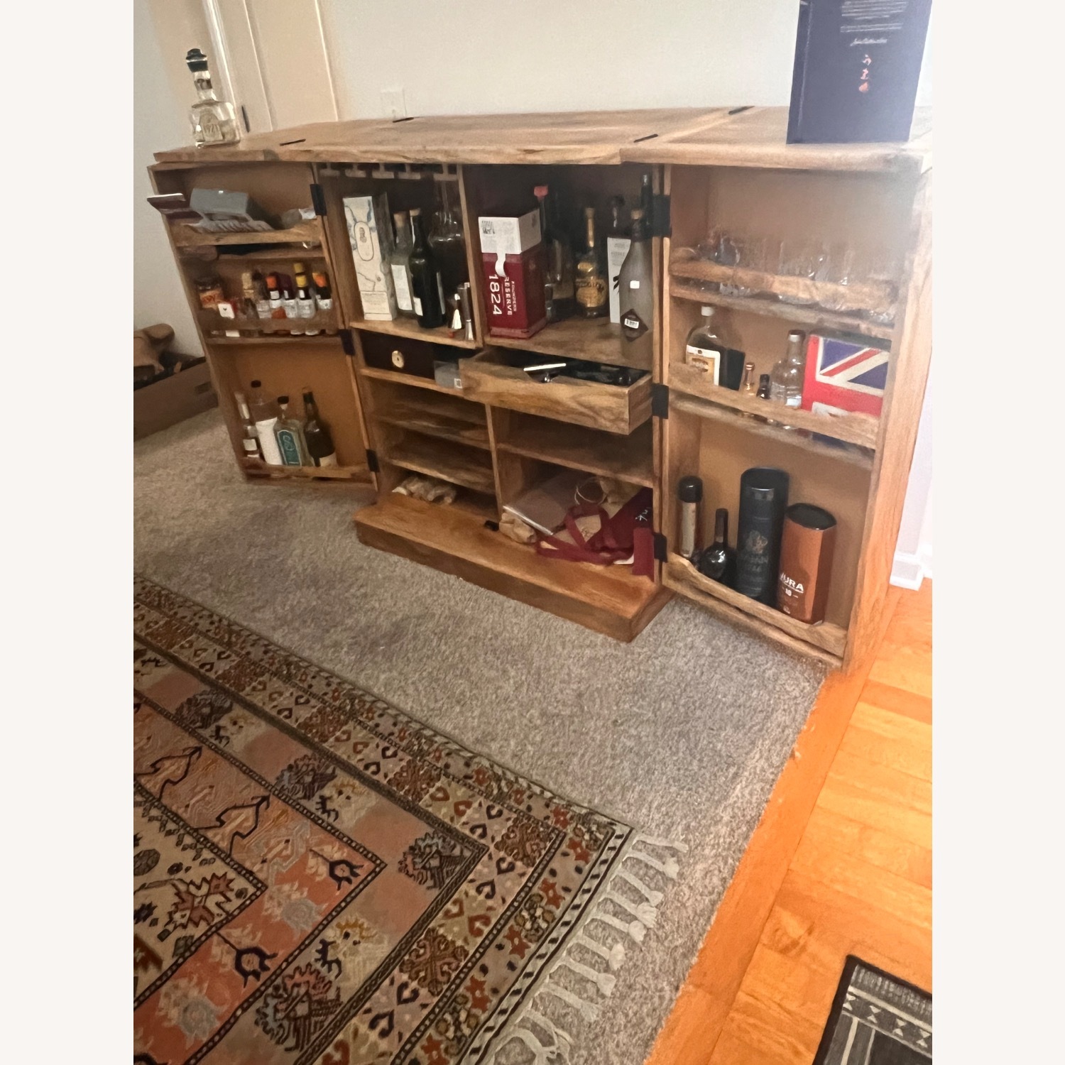 Wood Bar Cart - image-2