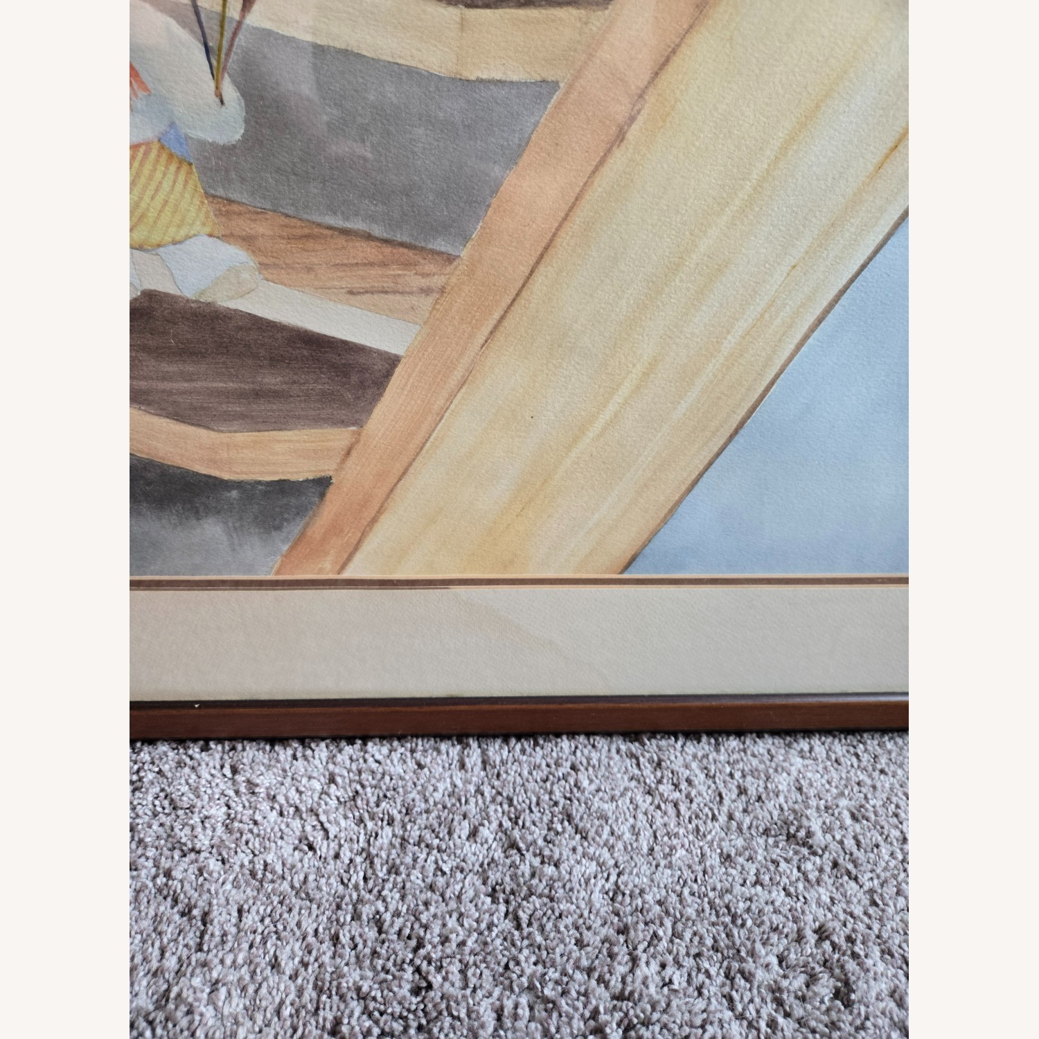 Bears on the Stairs Painting, Julie Longacre OOAK - image-1