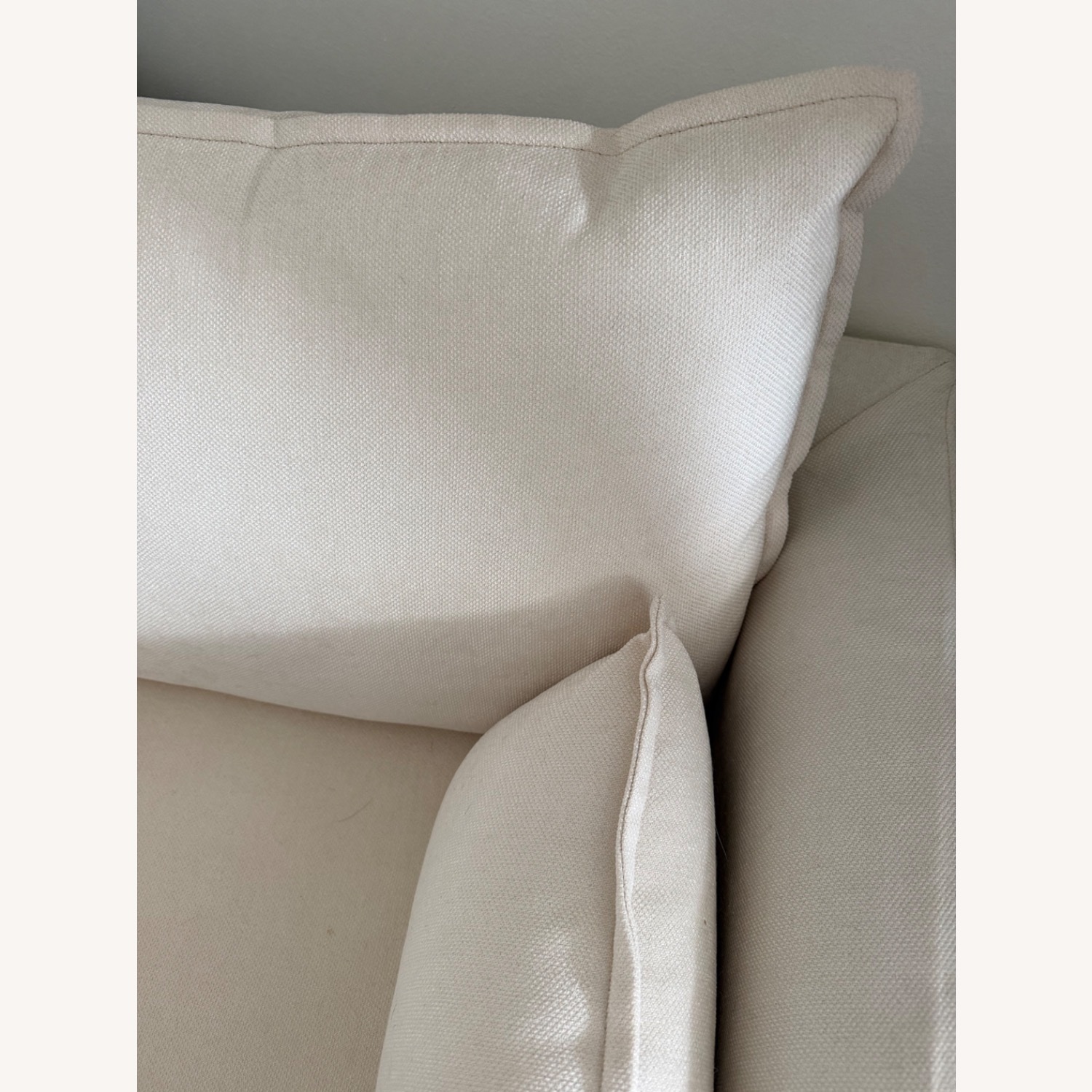 Wayfair Cairo White Fabric Chair and a Half - image-4