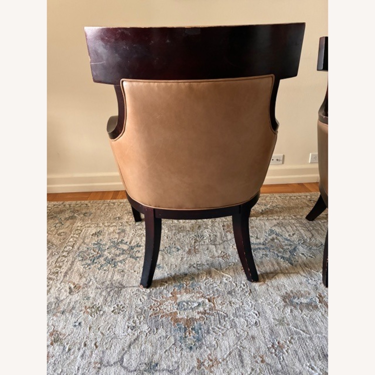 Room & Board Natural Leather Armchairs - image-4