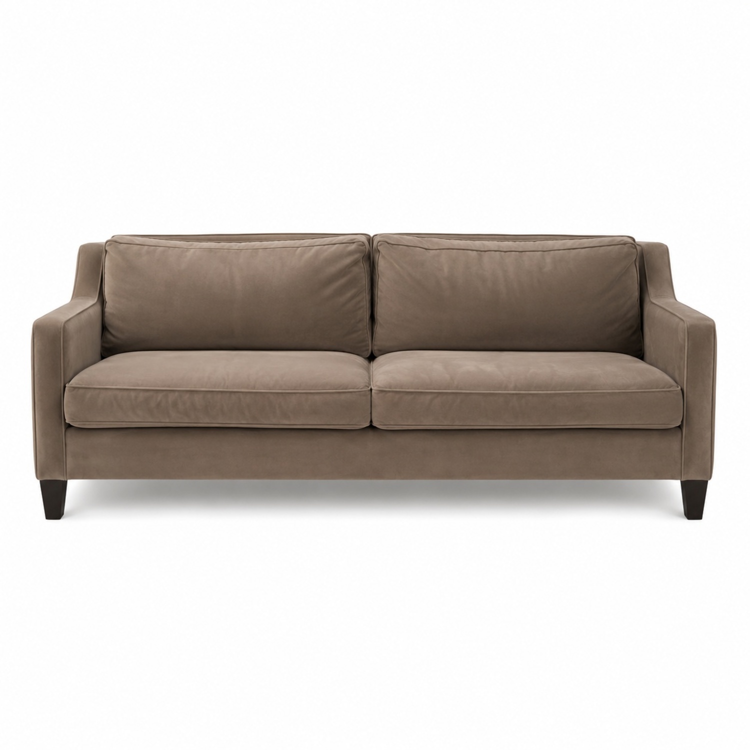 West Elm Andes Sofa — 84" Velvet, Greige/Taupe - image-4