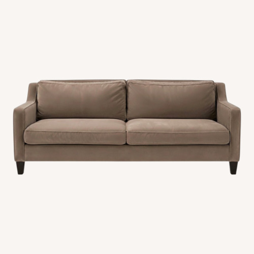 Used West Elm Andes Sofa — 84" Velvet, Greige/Taupe for sale on AptDeco