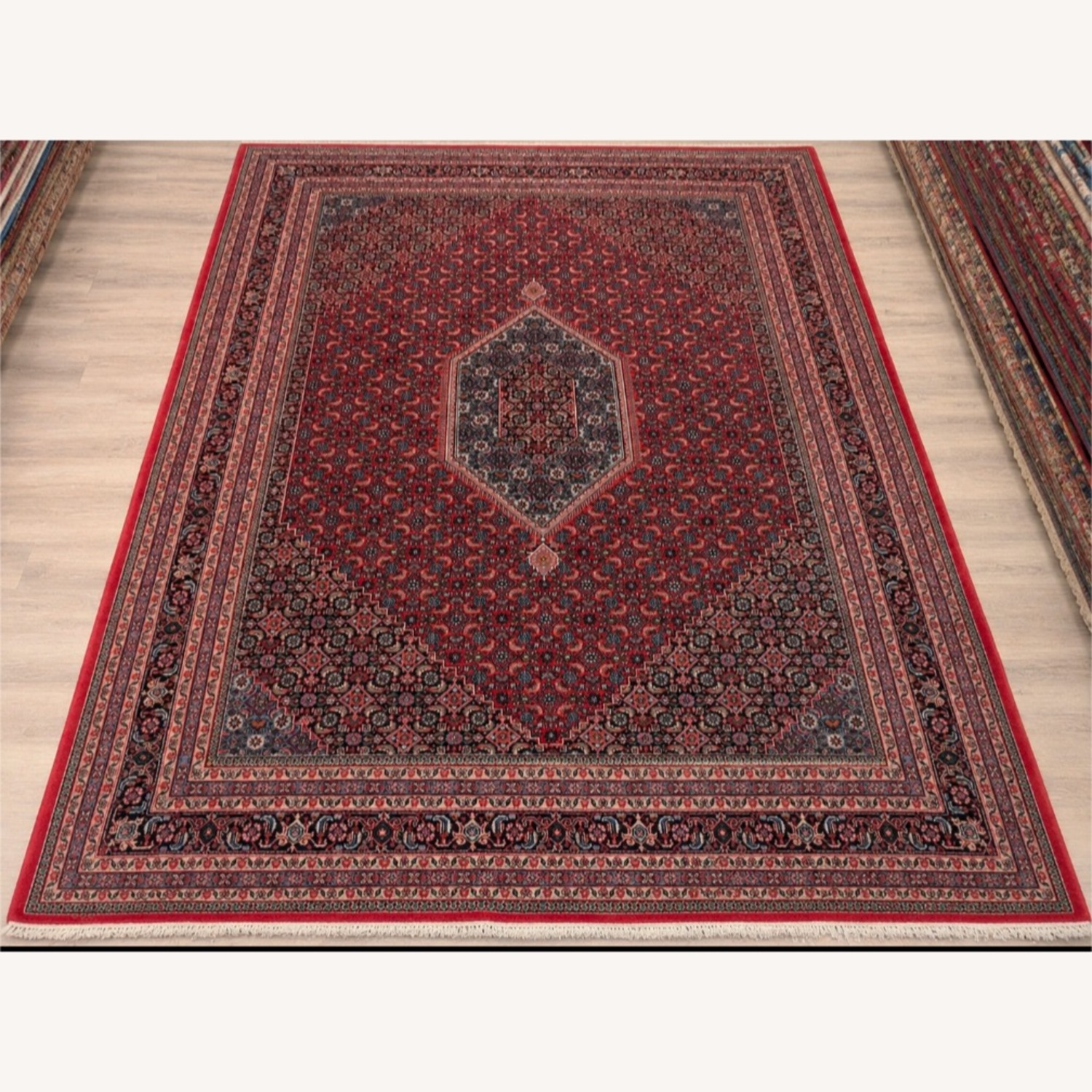 Vintage 9x12 Persian Heriz Rug - image-2