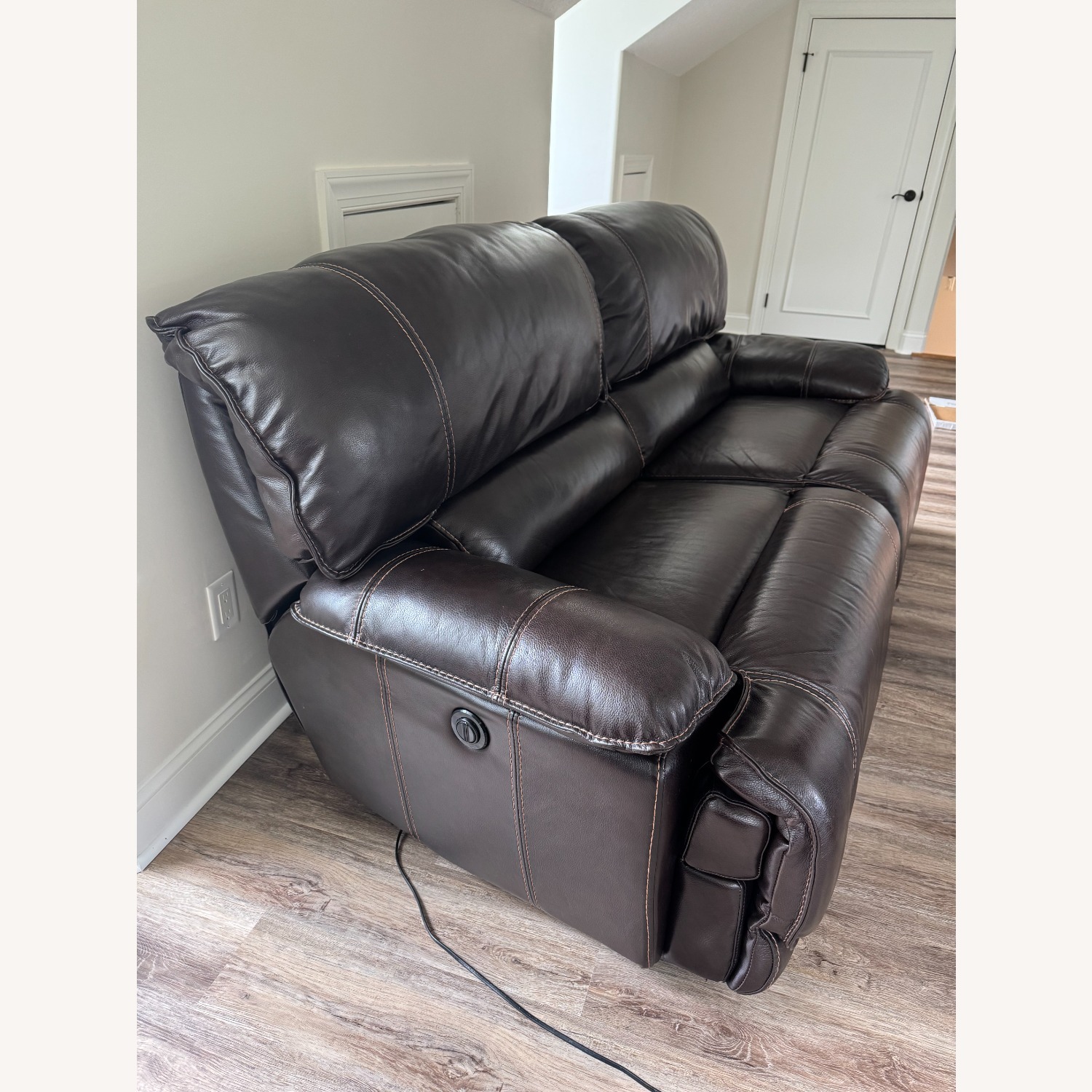 Haverty's Maddox Leather Reclining Sofa - image-3