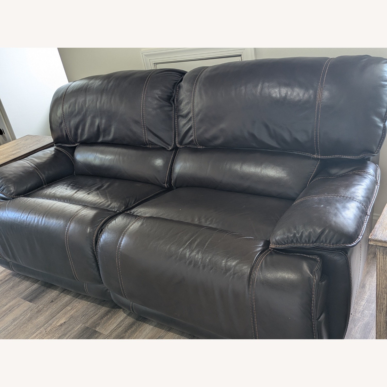 Haverty's Maddox Leather Reclining Sofa - image-1