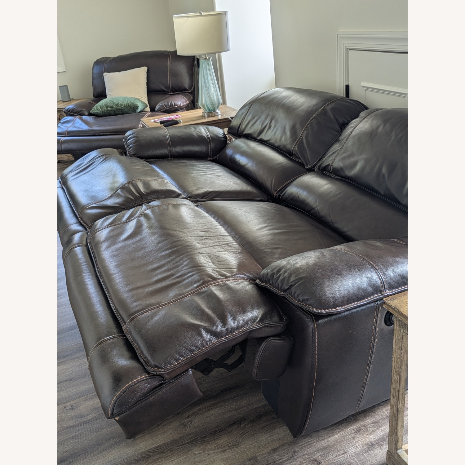 Haverty's Maddox Leather Reclining Sofa - image-2