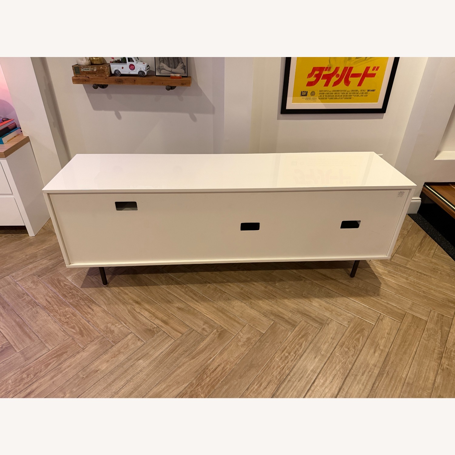 West Elm Reclaimed Wood & Lacquer Media Console - image-6
