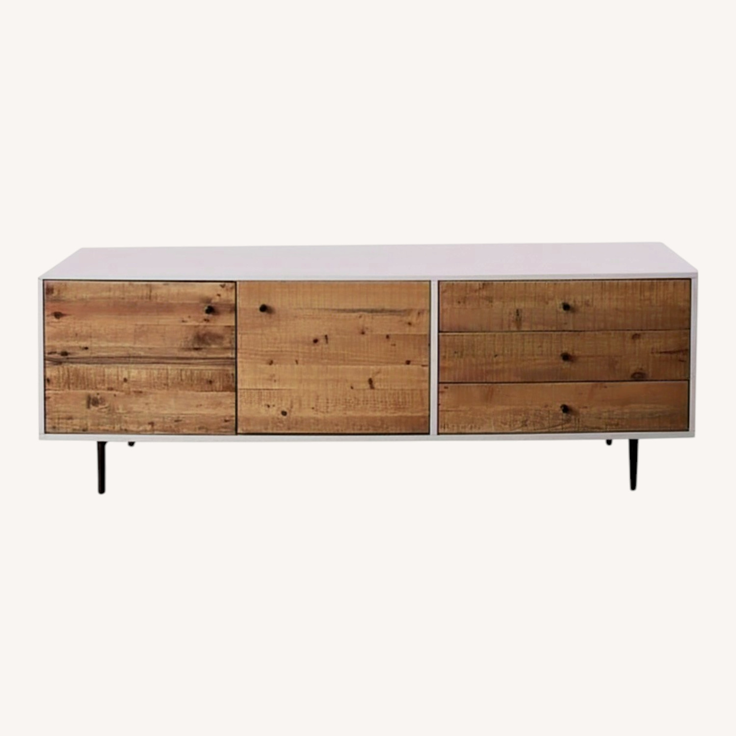 West Elm Reclaimed Wood & Lacquer Media Console - image-0